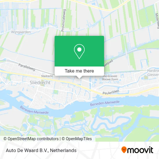 Auto De Waard B.V. map