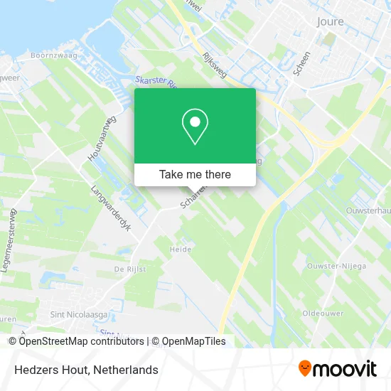 Hedzers Hout map