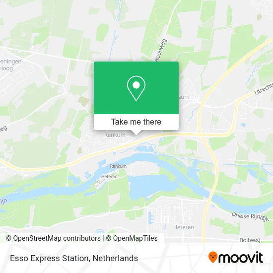 Esso Express Station map