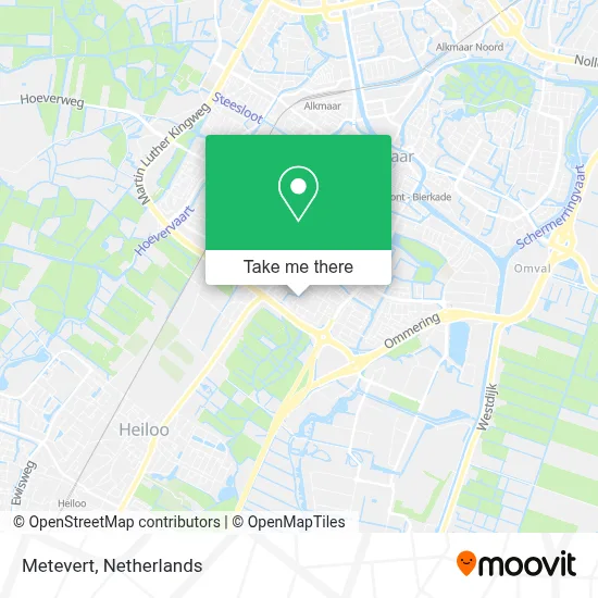 Metevert map