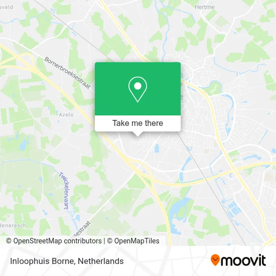Inloophuis Borne map