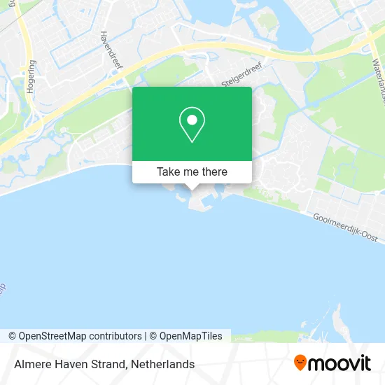 Almere Haven Strand map