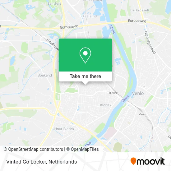 Vinted Go Locker map