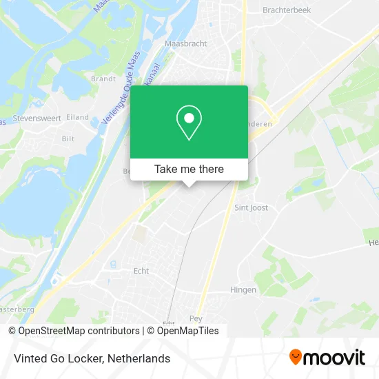 Vinted Go Locker map