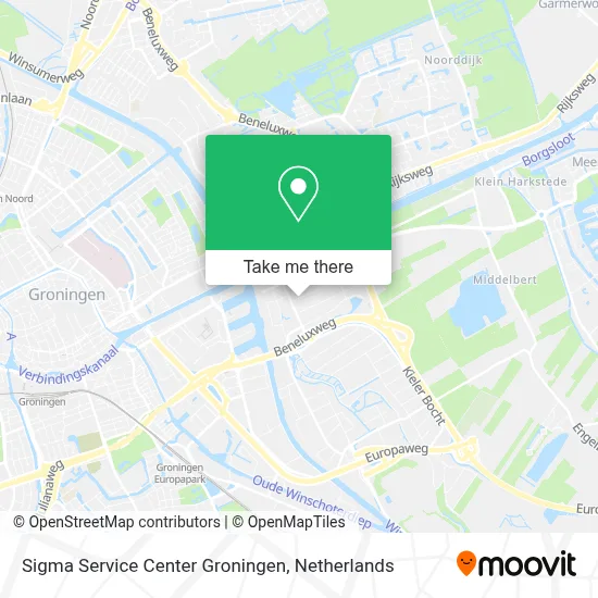 Sigma Service Center Groningen map
