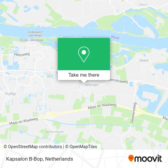 Kapsalon B-Bop map