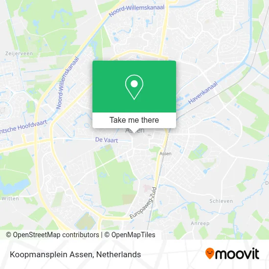 Koopmansplein Assen map