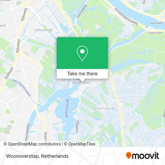 Woonoverstap map