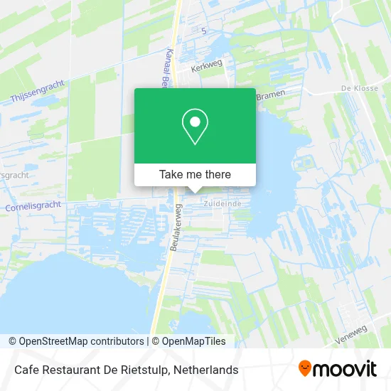 Cafe Restaurant De Rietstulp map
