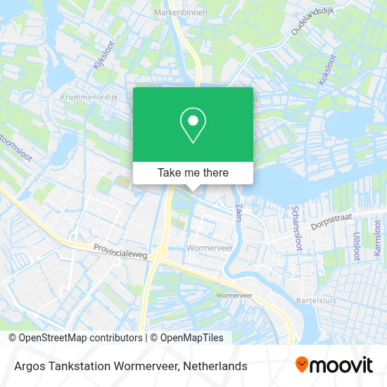 Argos Tankstation Wormerveer map