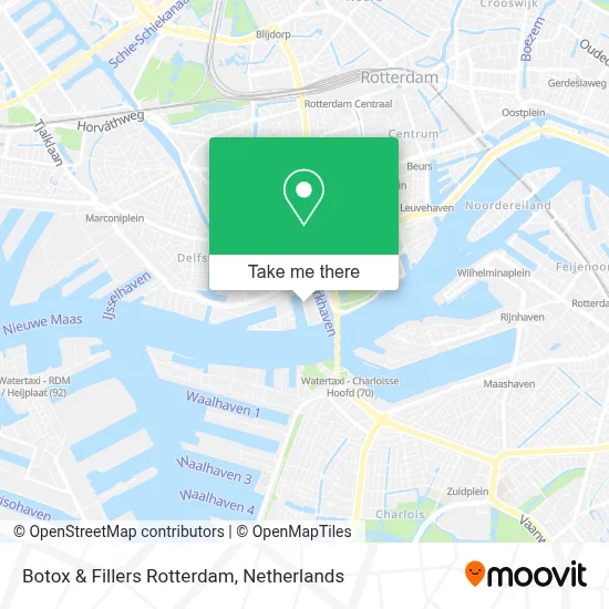 Botox & Fillers Rotterdam map