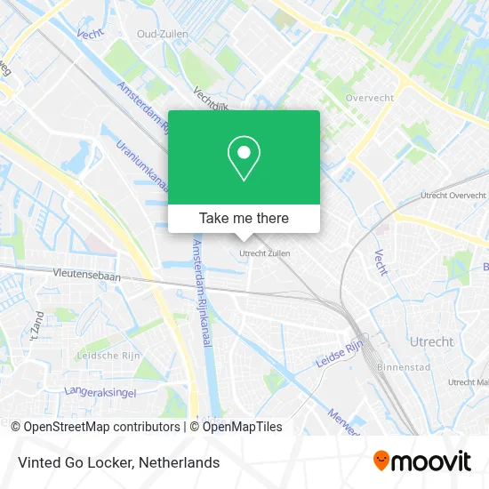 Vinted Go Locker map