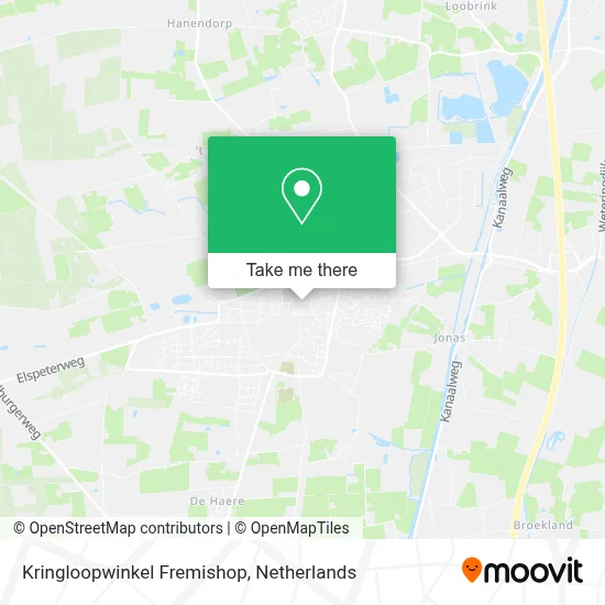 Kringloopwinkel Fremishop map