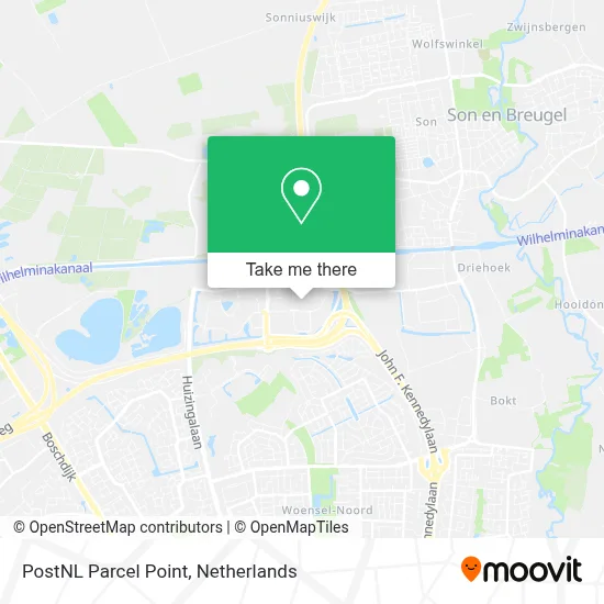Postnl Pakketpunt map
