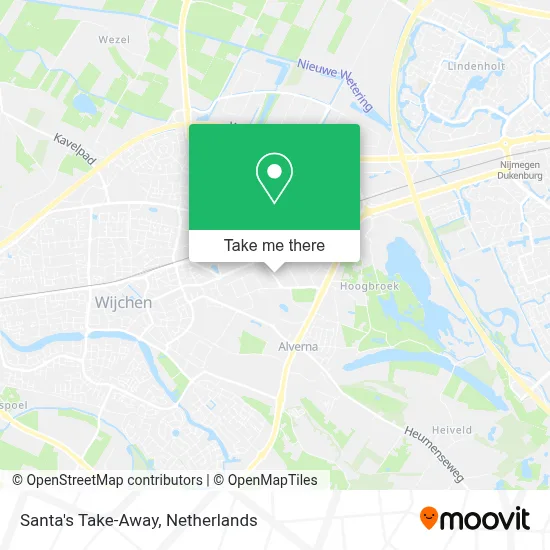 Santa's Take-Away map