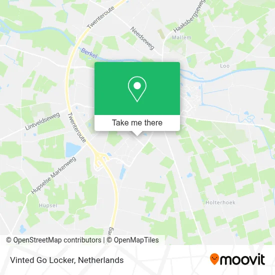 Vinted Go Locker map