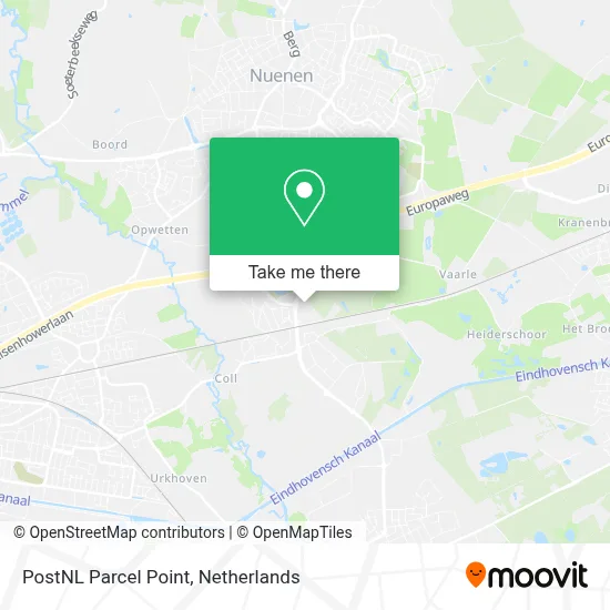 Postnl Pakketpunt map