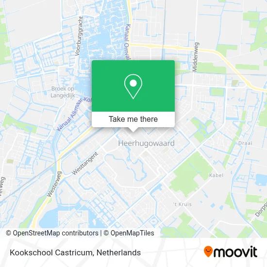 Kookschool Castricum map