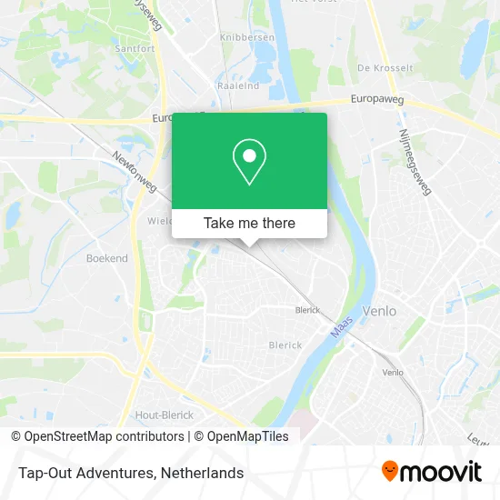 Tap-Out  Adventures map