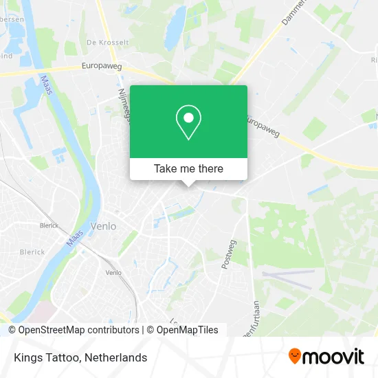 Kings Tattoo map