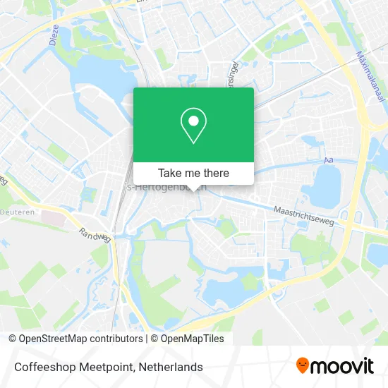 Coffeeshop Meetpoint map