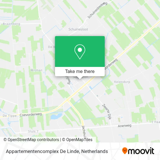 Appartementencomplex De Linde map
