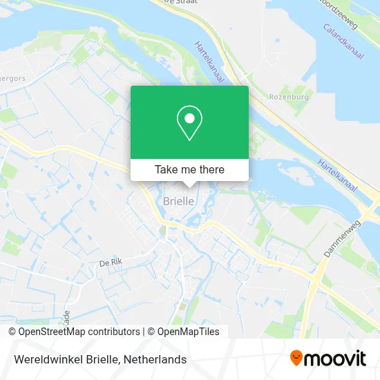 Wereldwinkel Brielle map
