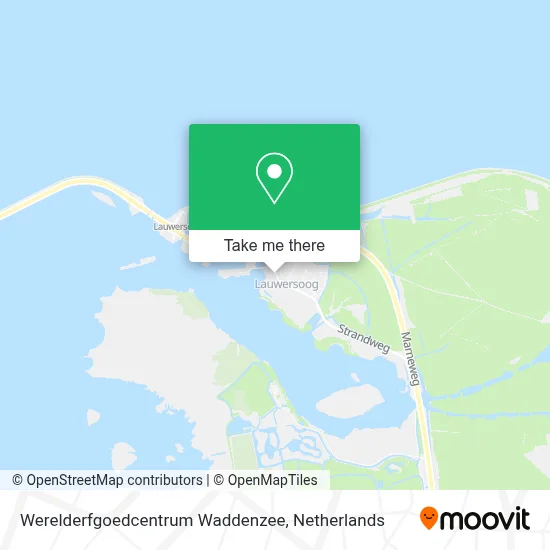 Werelderfgoedcentrum Waddenzee map