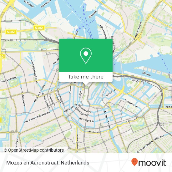 Mozes en Aaronstraat map