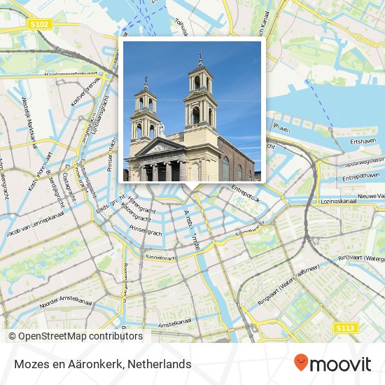 Mozes en Aäronkerk map