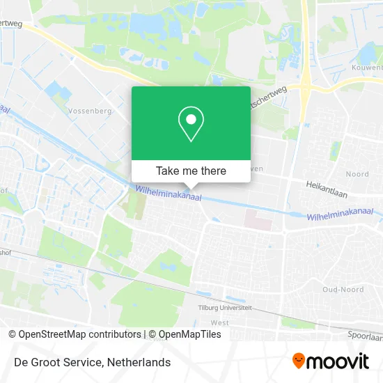 De Groot Service map