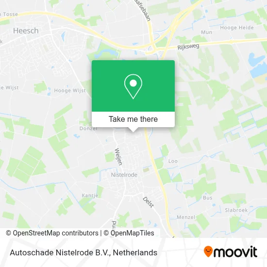 Autoschade Nistelrode B.V. map