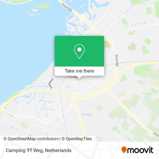 Camping 'Ff Weg map