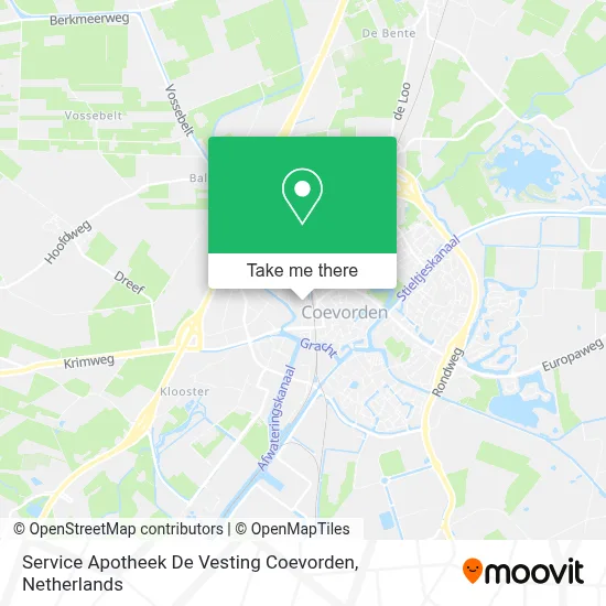 Service Apotheek De Vesting Coevorden map