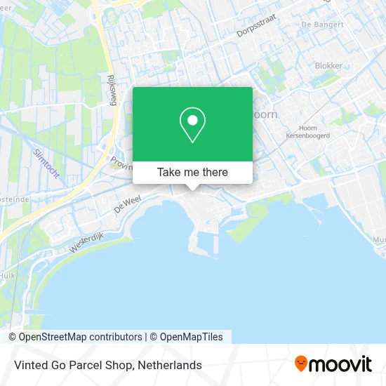 Vinted Go Parcel Shop map