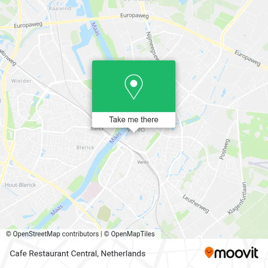 Cafe Restaurant Central map