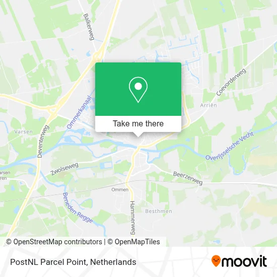 Postnl Pakketpunt map