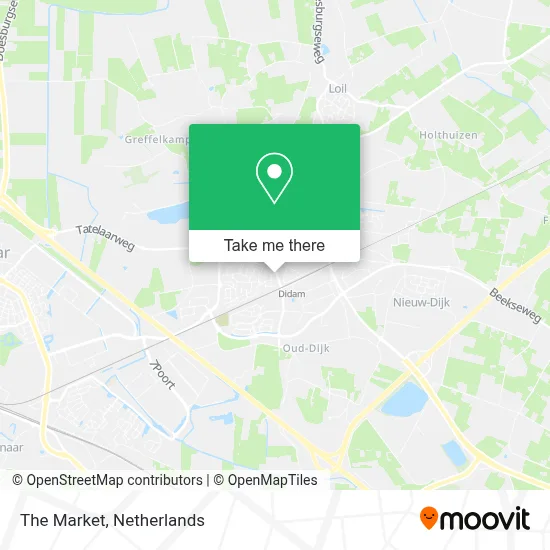 De Markt map