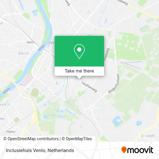 Inclusiehuis Venlo map
