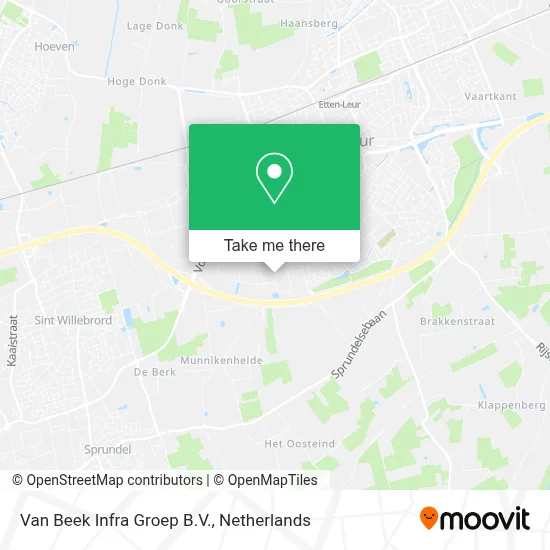 Van Beek Infra Groep B.V. map