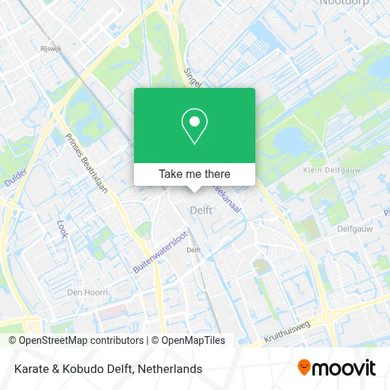 Karate & Kobudo Delft map