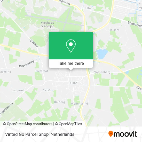 Vinted Go Parcel Shop Karte