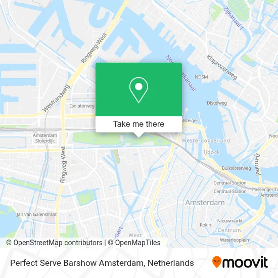 Perfect Serve Barshow Amsterdam map