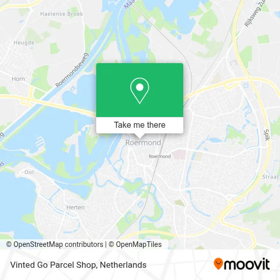 Vinted Go Parcel Shop Karte