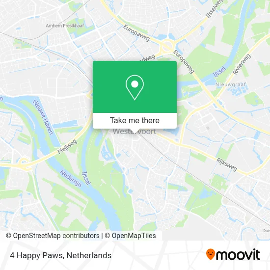 4 Happy Paws map