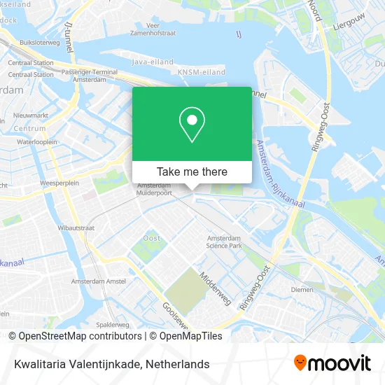 Kwalitaria Valentijnkade map
