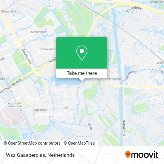 Wsz Gaasperplas map