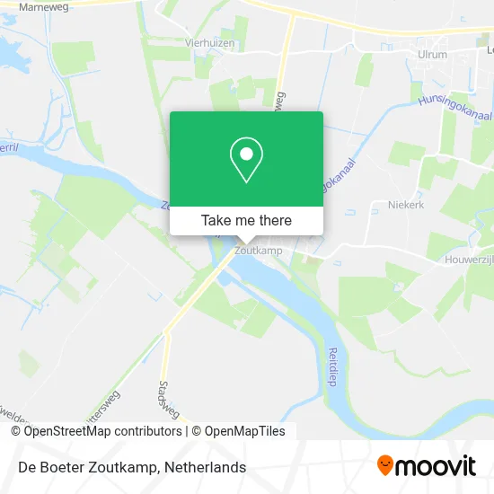 De Boeter Zoutkamp map