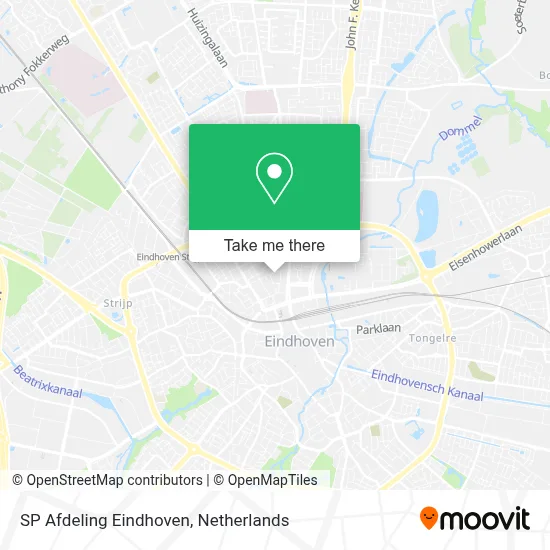 SP Afdeling Eindhoven map