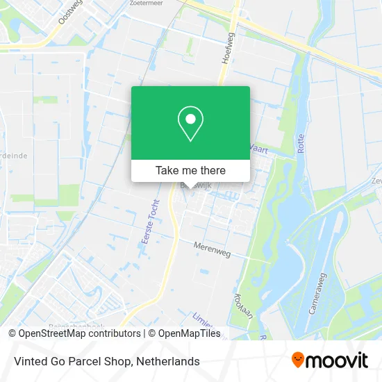 Vinted Go Parcel Shop map